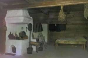 A wnętrze chaty wyglądało tak:)